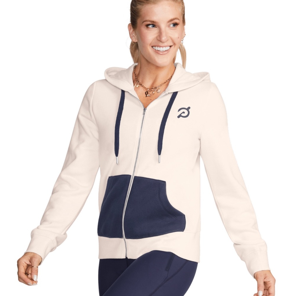 Peloton Color block Fill zip hoodie XS new